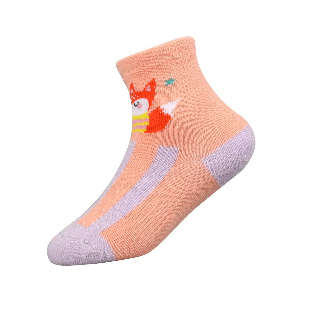 Calcetines multicolores con flores en 3D para niñas