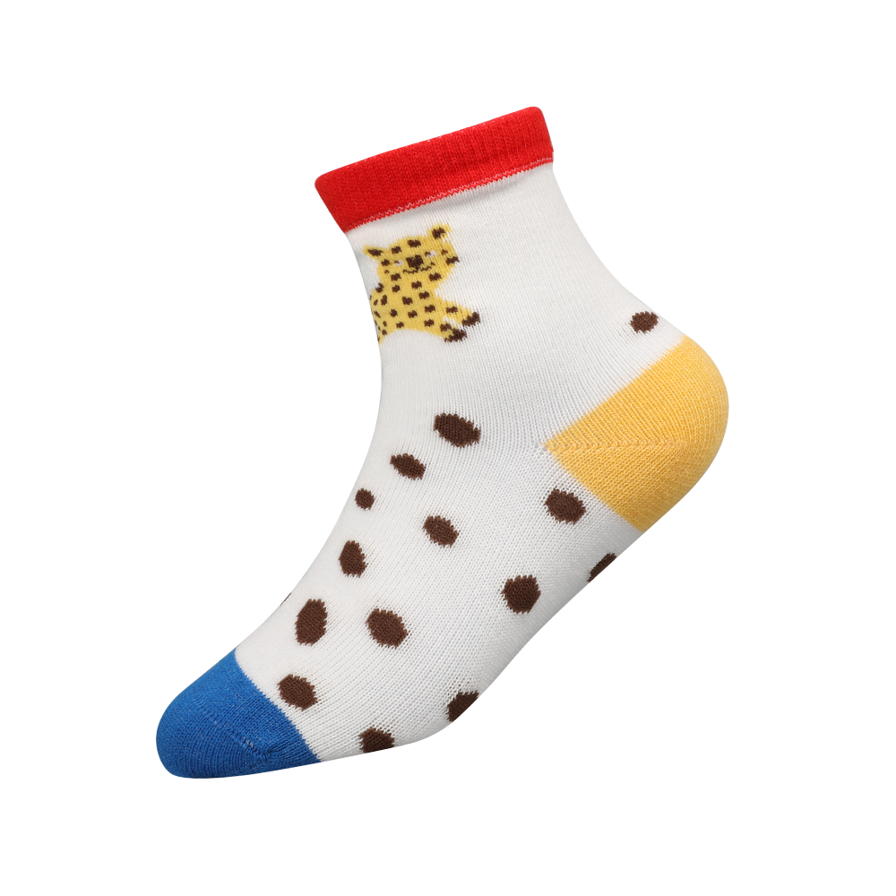 Calcetines infantiles algodón jacquard multidiseño animal con orejas león 3d