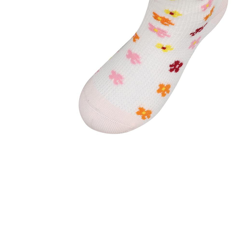 Calcetines de jacquard para niños con flores 3D multidiseño para niñas