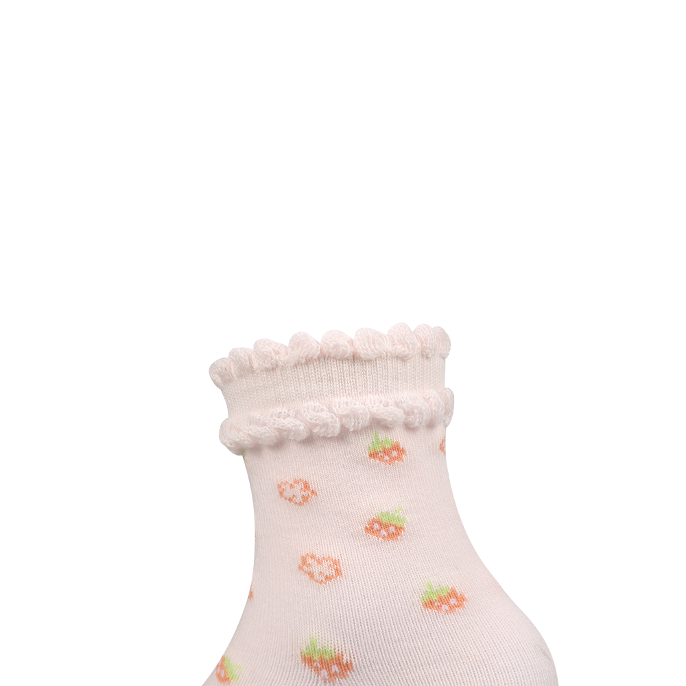 Calcetines de jacquard para niños con flores 3D multidiseño para niñas