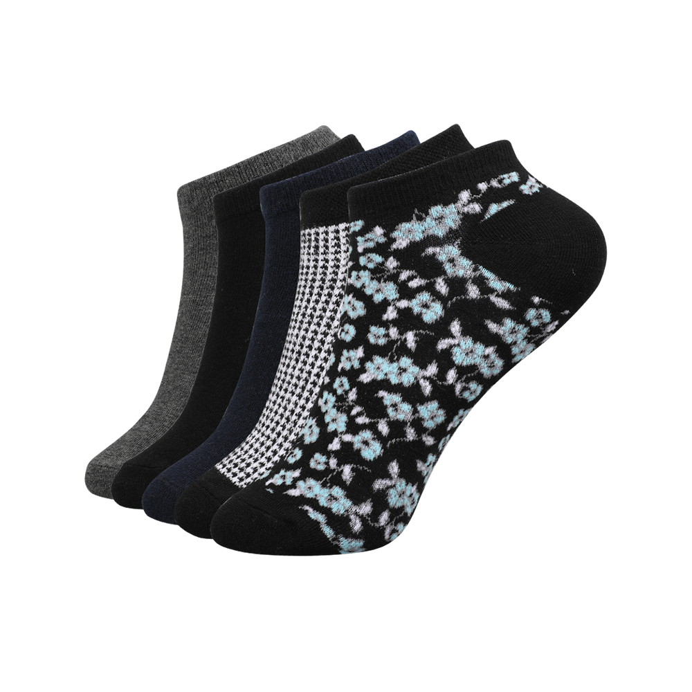 Cómodos calcetines tobilleros invisibles de algodón transpirable para hombre