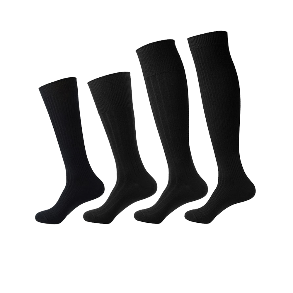 Calcetines personalizados OEM para vestir y calcetín de algodón hasta la rodilla para hombre, calcetines clásicos de lujo para equipo