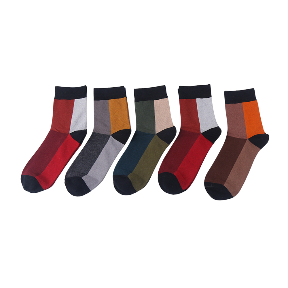 Color matching business socks dress design oem factory dress socks for men crew socks