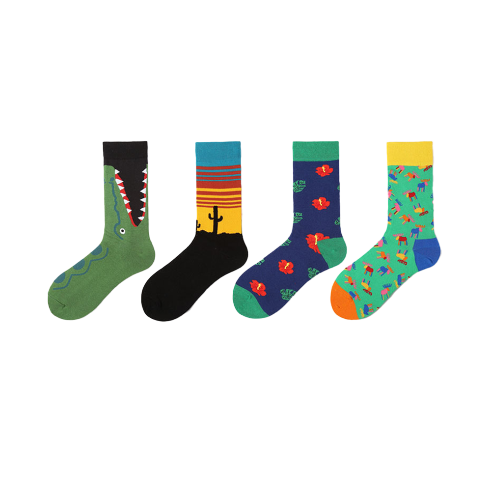 Diseño profesional feliz personalizado colorido jacquard sox diseño calcetines divertidos calcetines hombre feliz calcetines