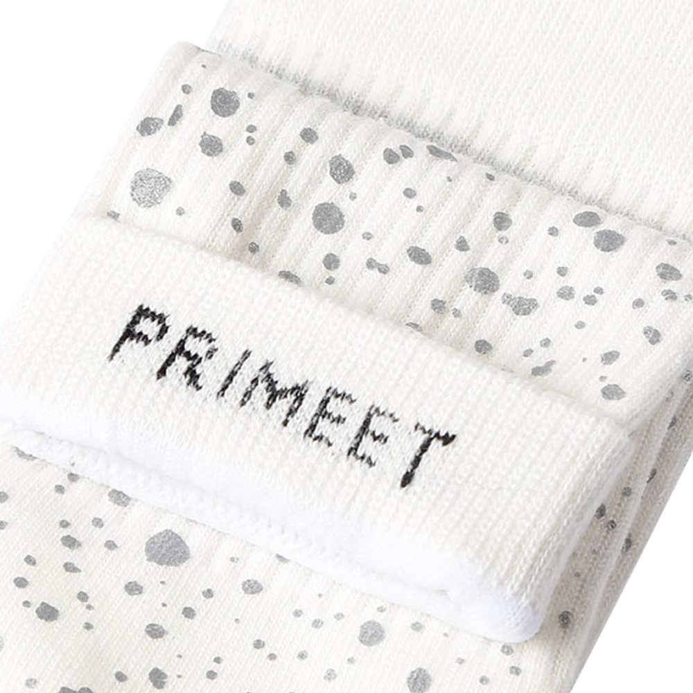 Basic color black and white with the glitter 3D printing socks