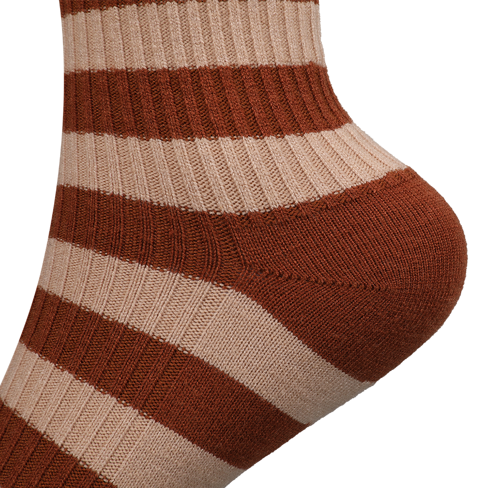 Full cotton jacquard dress socks colorful stripe  uniex crew socks