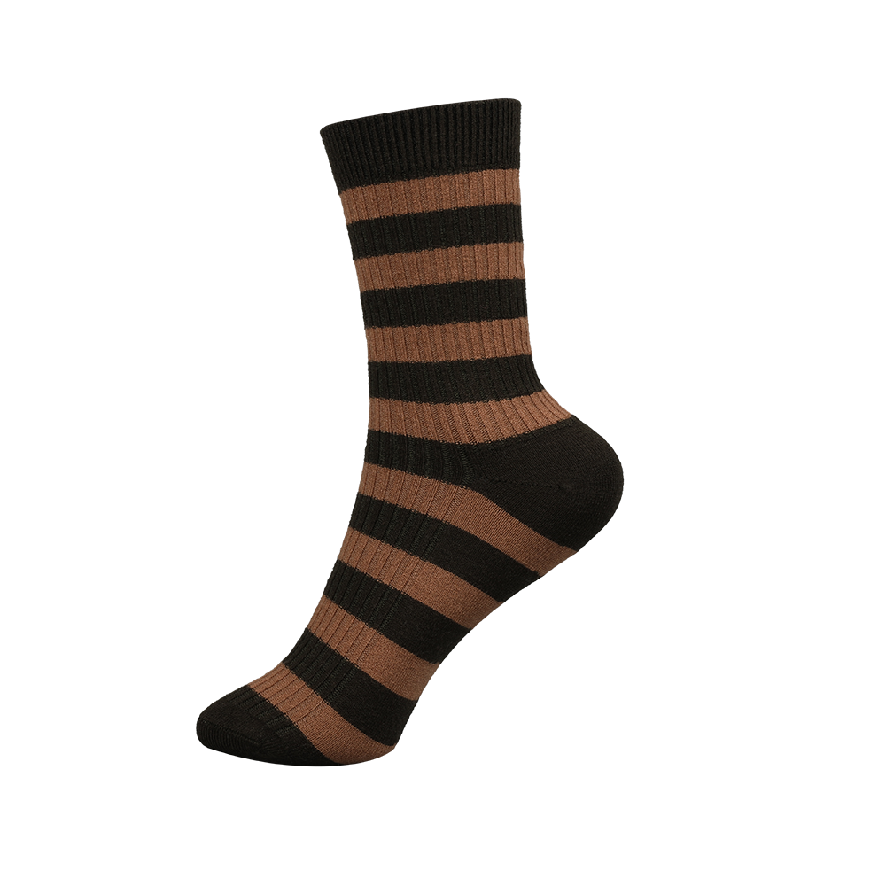 Full cotton jacquard dress socks colorful stripe  uniex crew socks