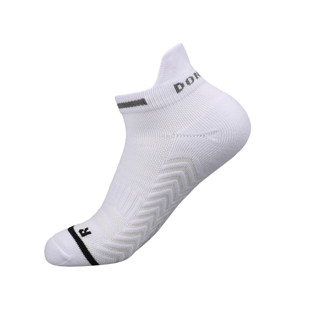 Uniex short tube seamless stripe sole comfortable sports running socks