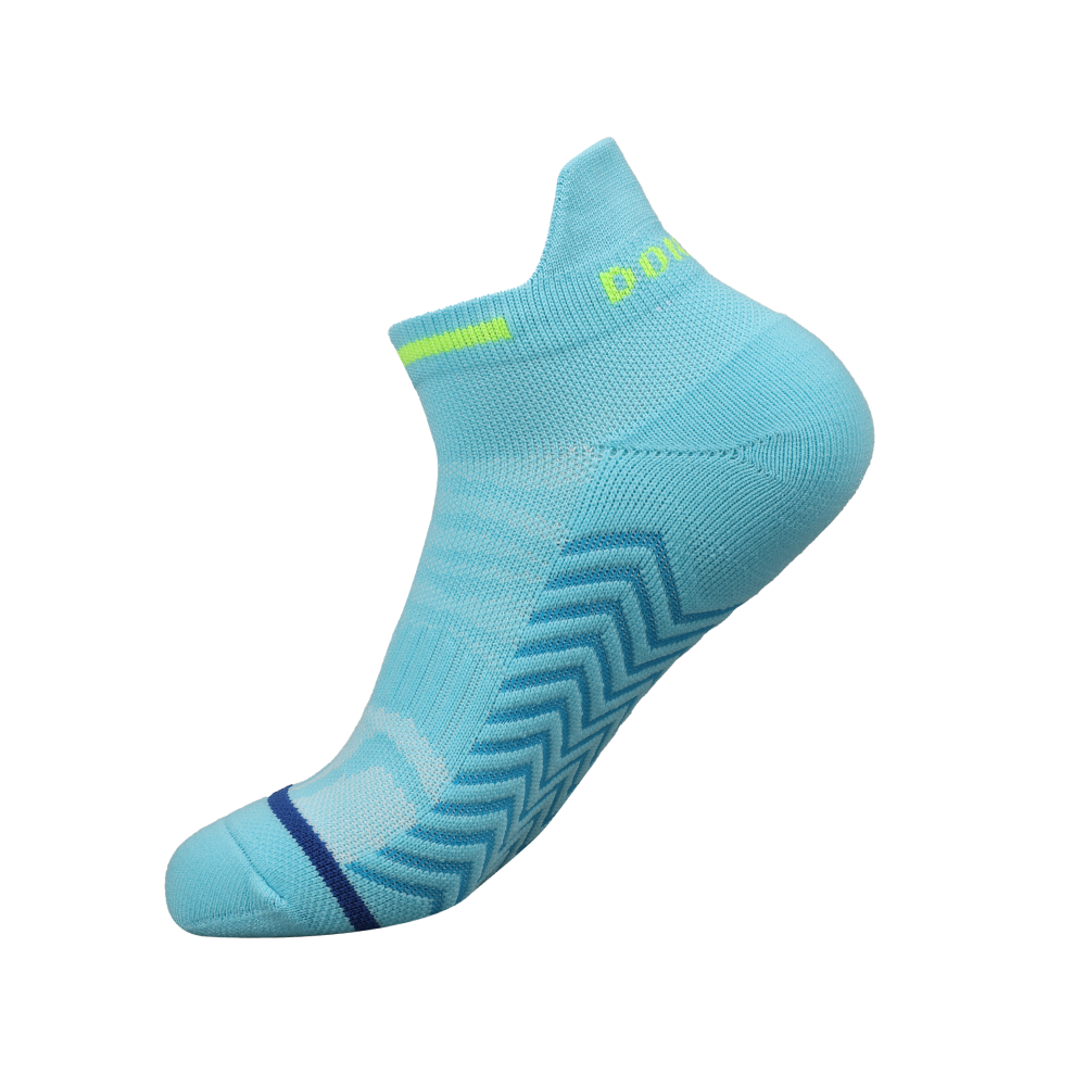 Uniex short tube seamless stripe sole comfortable sports running socks