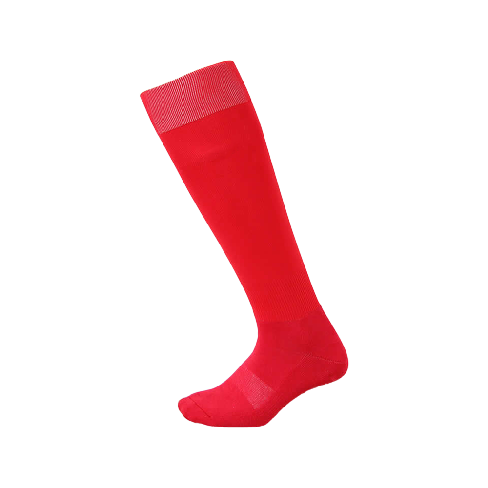 Colorful cushion tube seamless high rib football socks